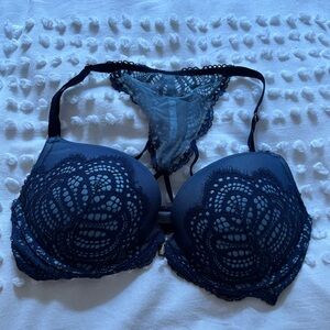 Victoria's Secret Black Lace Bra with Adjustable Straps
